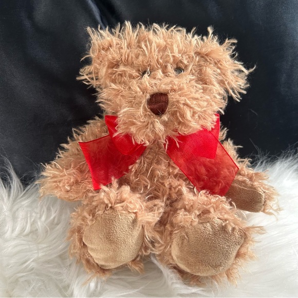 Pier 1 Imports Shaggy Rustic Classic Teddy Bear 7" Plush - Picture 1 of 4